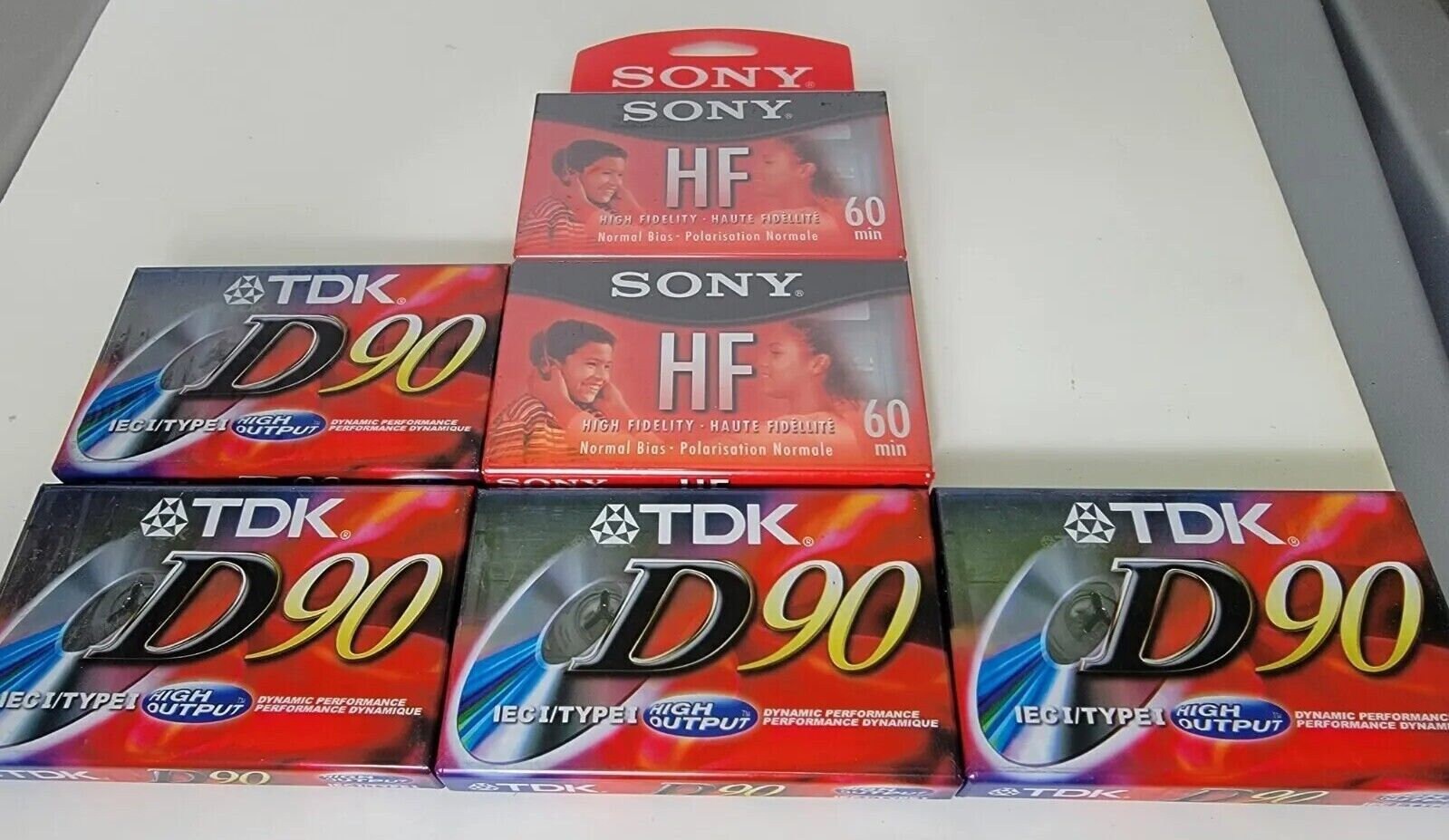 Sony HF 90 Normal Bias Blank Cassettes - 90-min ( 2PK BUNDLE Sealed )  27242431317