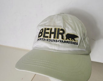 BEHR Farben Flecken Lacke Hut Weiß Strap Back Baseball Cap