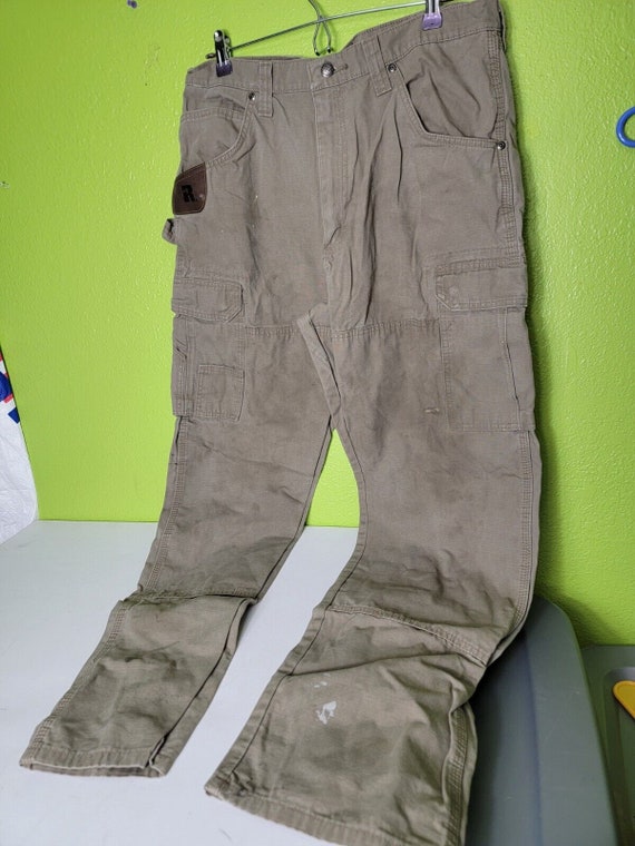 Wrangler Riggs Workwear Pants Tan Mens 36x34