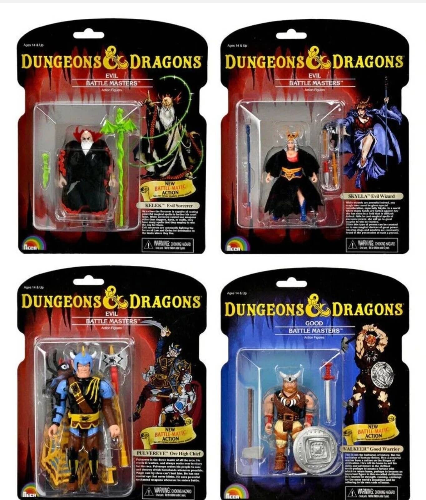 2022 SDCC NECA Dungeons Dragons 4 Scale Action Figures Lost Etsy