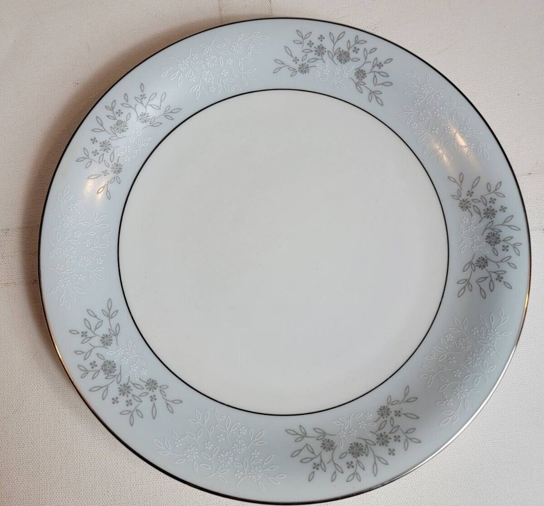 Noritake Bone China Japan Blueridge Plate Blue Edge 5858 Etsy