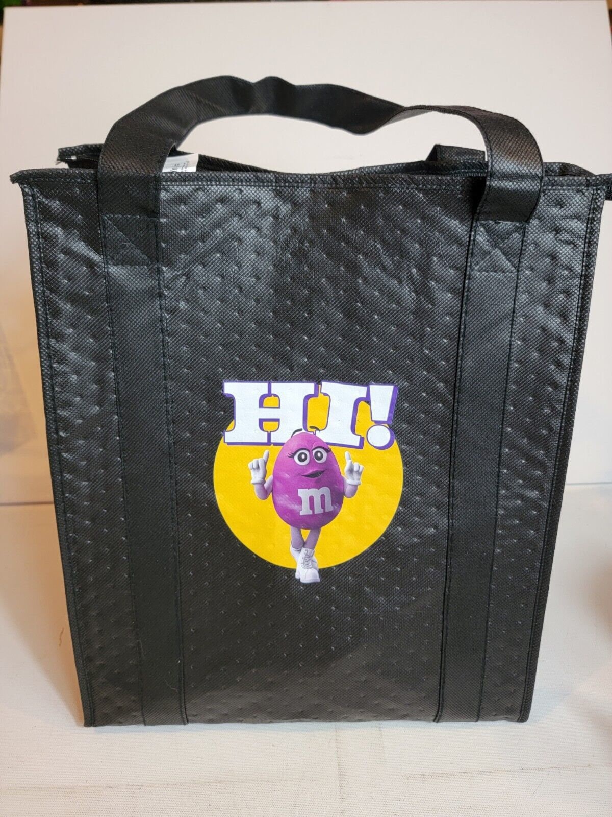 Purple M&ms Mms Candy Mandms Bag Makers Insulated Black Bag 