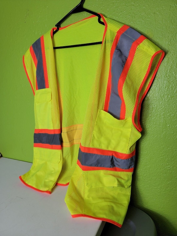 HIGH VISIBILITY Reflective ANSI Class Yellow Surve
