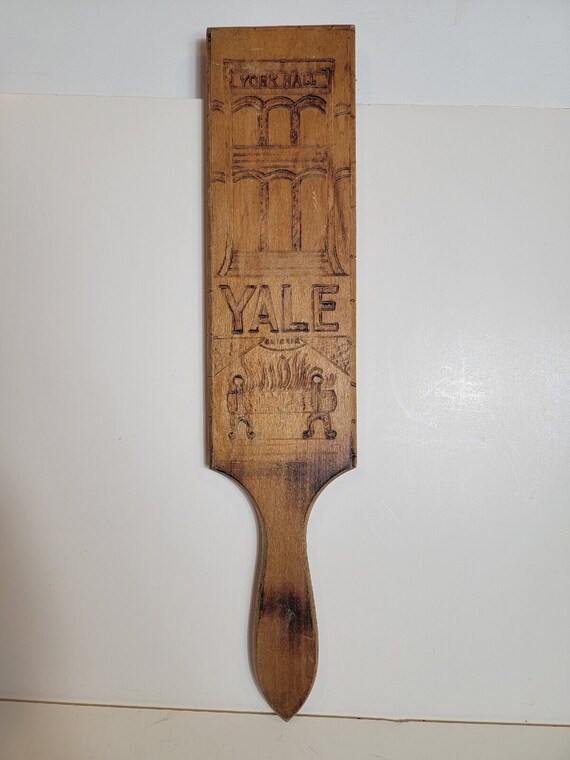 Yale Vintage Greek Fraternity Paddle NCAA HOF Howa