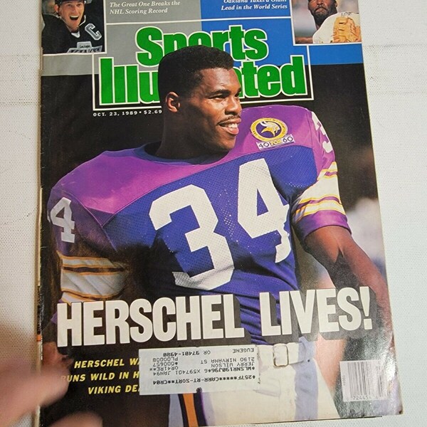 Vintage Sports Illustrated S.I. Herschel Walker Lives! Minnesota Vikings 1989