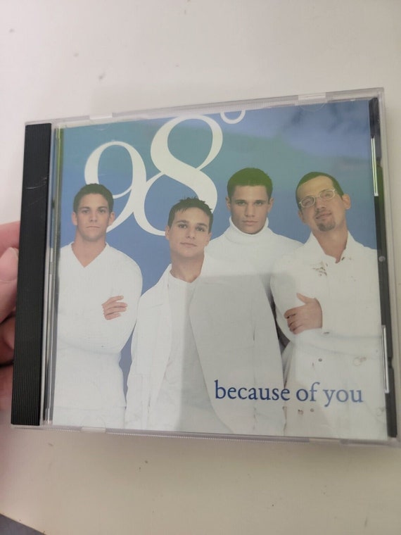 98 Degrees Because of You CD SINGLE Boy Band Vintage Music 