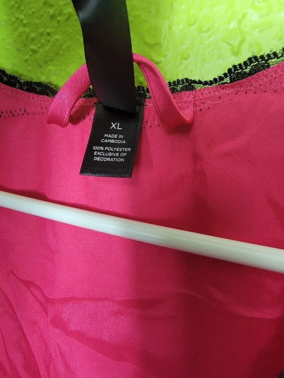 Ambreille Satin Pajama Top Pink Size XL - image 4
