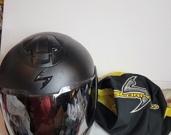 Scorpion EXO-900X Solid Helmet Black XL 7 5/8 - 7 3/4 Full Face and Visor