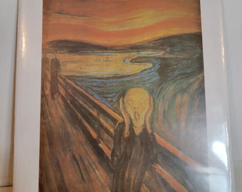 Vintage The Scream Edvard Munch Print 1997 1990s 8"x10" Northwest Publishing