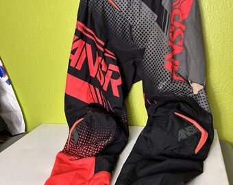 Answer 2017 Sycron Motocross Pants MX Red Black Ansr Size 36