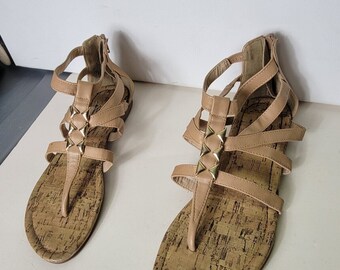 Impo Womens Sandals Biege Anisa Size 7m Straps