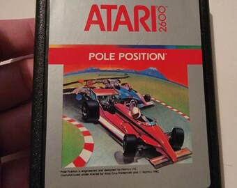 Atari 2600 Video Game - Pole Position Cartridge Namco 1982 Vintage