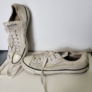 Custom Just Married Converse Sneakers Toile blanche Hi Top
