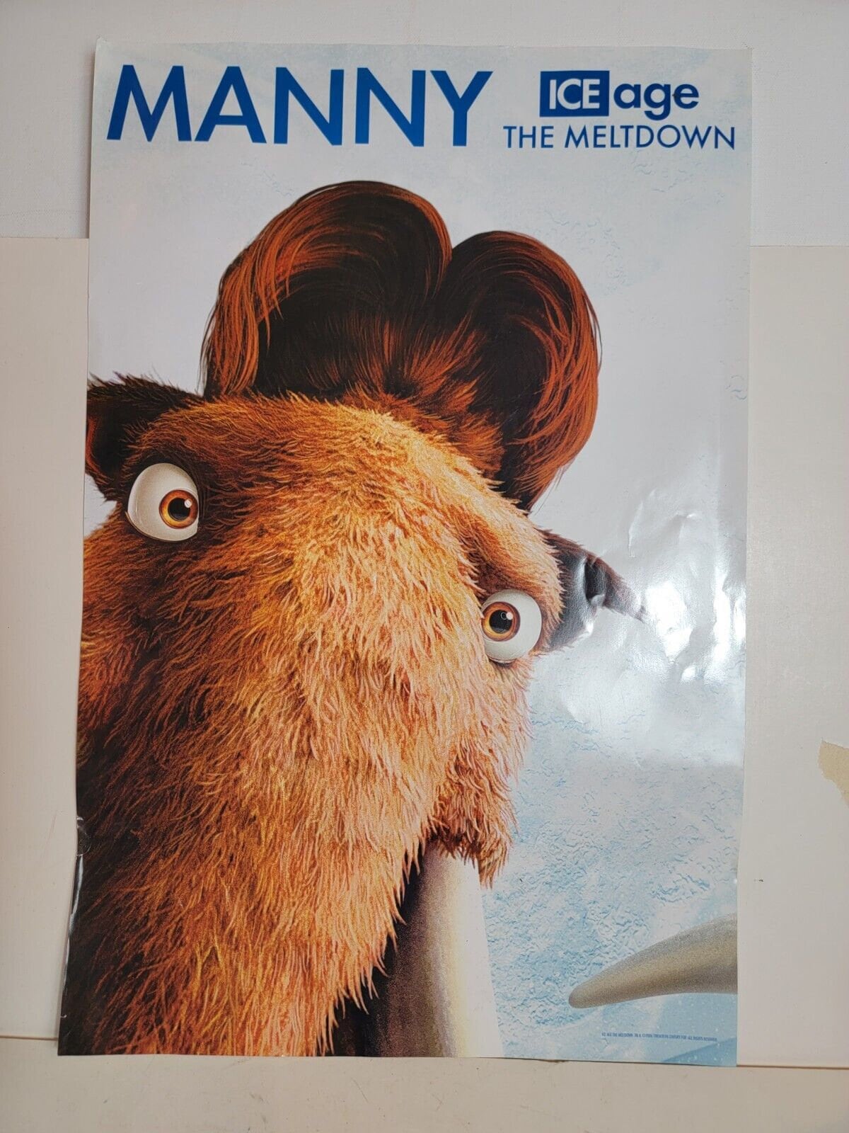 Ice Age the Meltdown Movie Poster Rare 2006 19 X 12 VTG Manny the Mammoth -  Etsy
