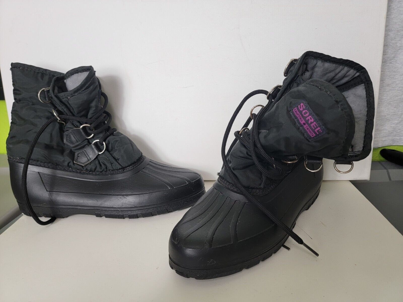 Chanel Black Leather CC Adventure Boots, 37.5