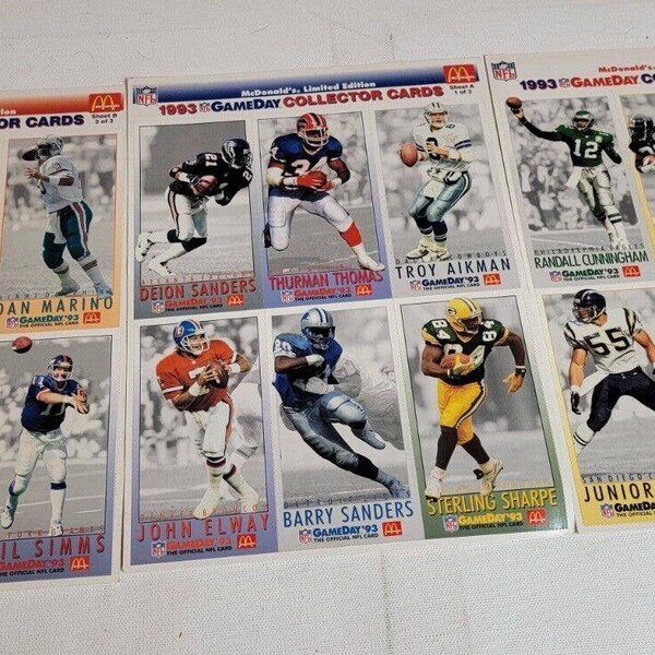 Football Cards Complete Set Etsy