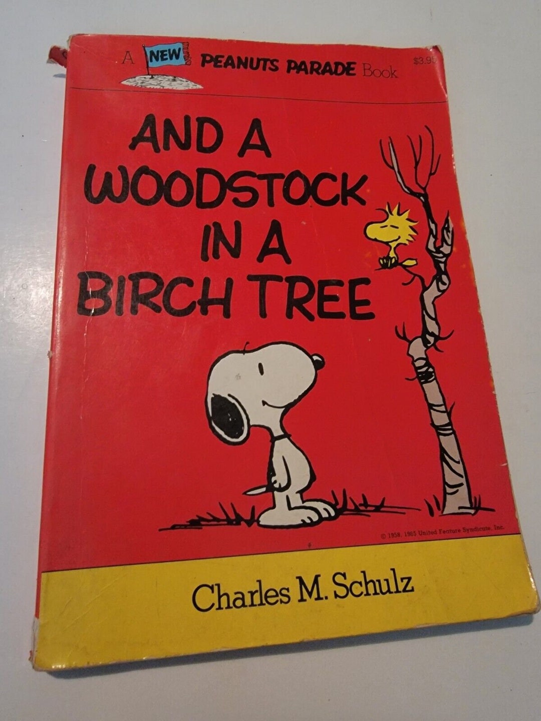 Vintage Peanuts Comic Book Snoopy Woodstock in A Birch Tree 1965 1st