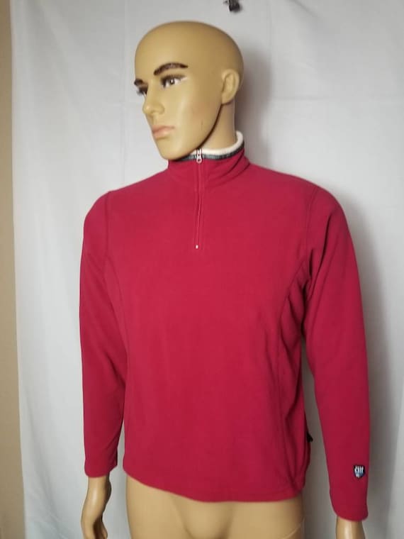Vintage Alf Clothing Kuhl Red Microchamois Fleece Jacket Pullover