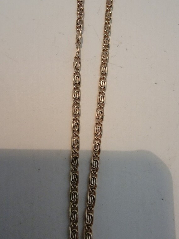 18k GP Stamped Gold Plated Chain Necklace - image 3