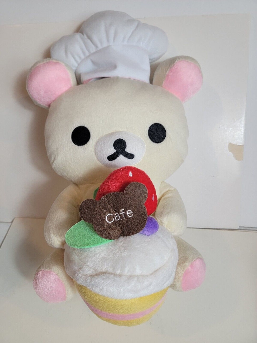 Rilakkuma Cafe Plush Sanx Chef Hat and Cupcake 18 Stuffed Etsy