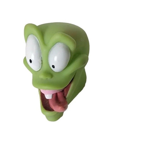 The Mask Jim Carrey Movie Green Squishy Rubber Face Toy 2"