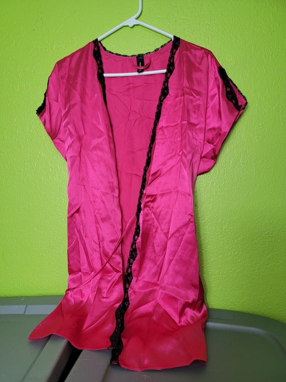 Ambreille Satin Pajama Top Pink Size XL - image 1