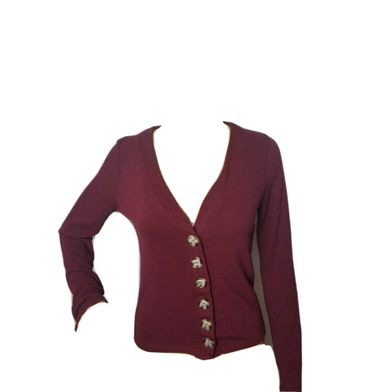 Womens Sweater Cardigan Button 