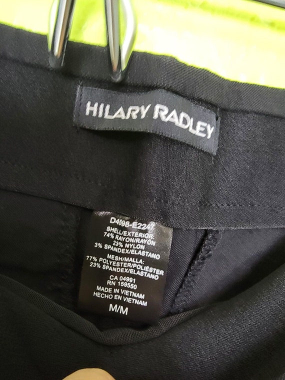 Hilary Radley Black Pants Pull On Womens Medium - image 3