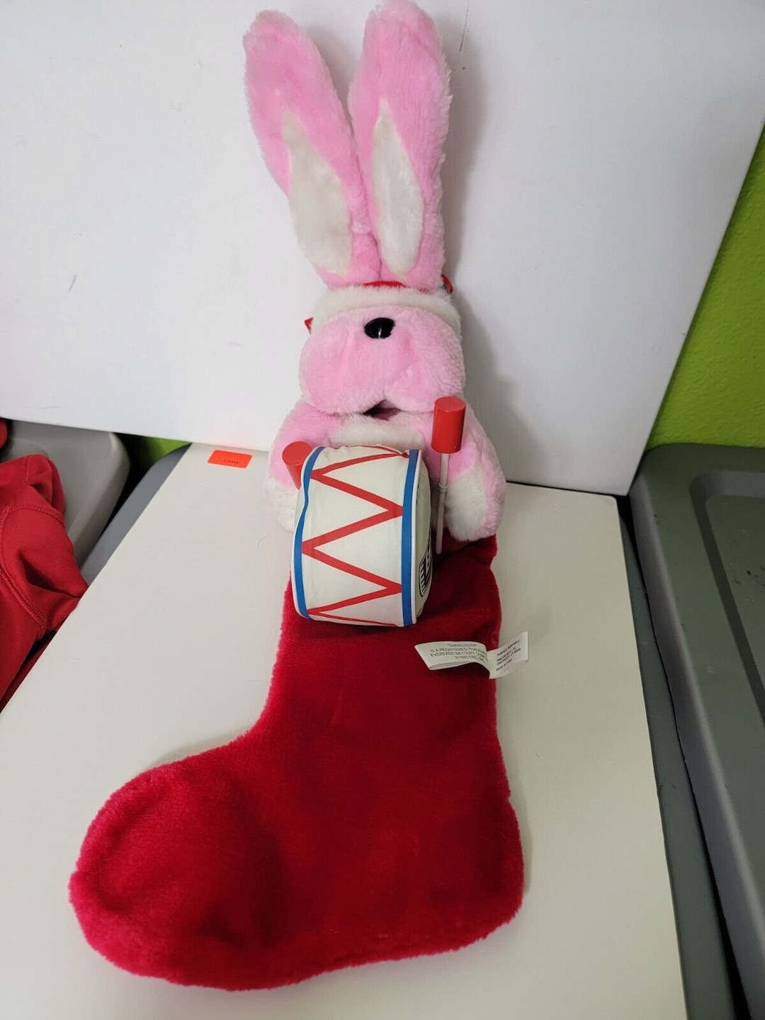 1993 Energizer Batteries Bunny With Drum Christmas Stocking Etsy