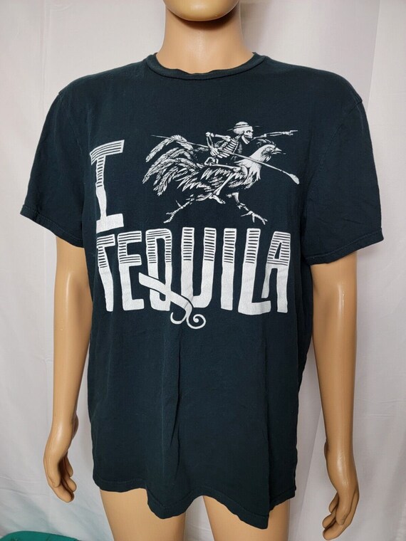 El Espolon I Love Tequila TShirt Skeleton Riding a R… Gem