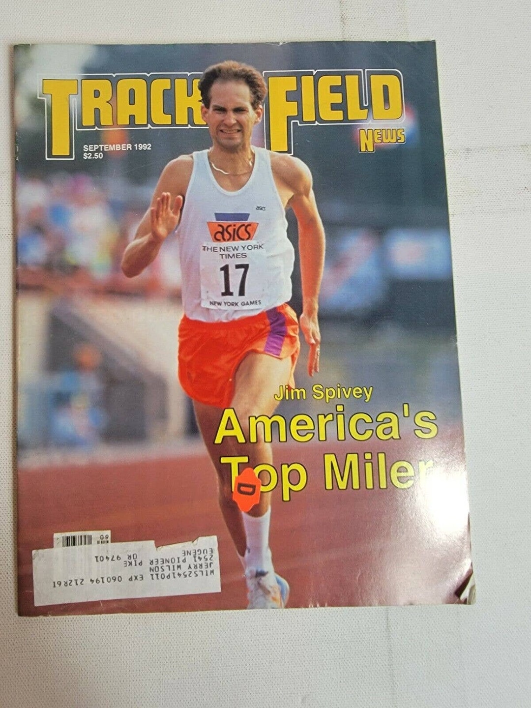 Vintage 1990s Track and Field Magazine Jim Spivey Etsy