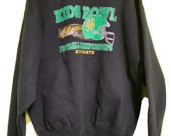 Vintage 1990s Crewneck Sweater Kids Bowl Kidsports Football Championship Oregon