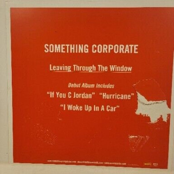 Something Corporate Leaving Through the Window - Etsy