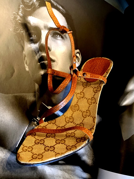 Vintage Gucci Guccissima GG Monogram Sandals Tom … - image 6