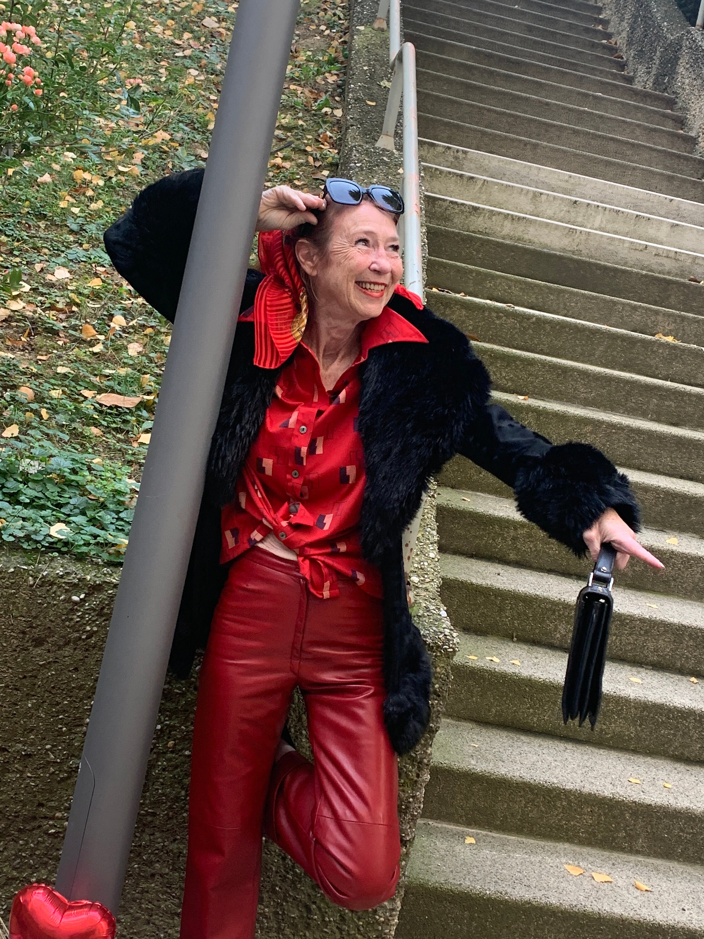 Vintage Leather Pants in Red Gucci Style - Etsy