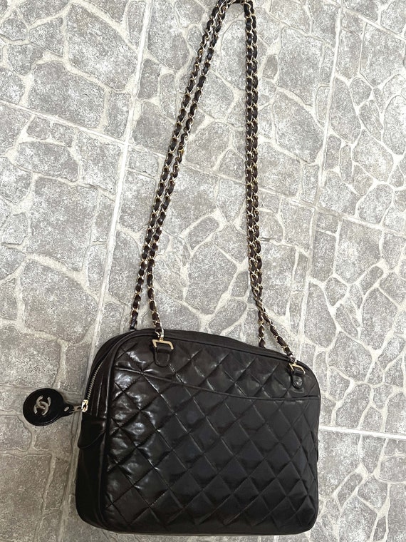 Timeless Vintage Chanel Bag Dark Brown 