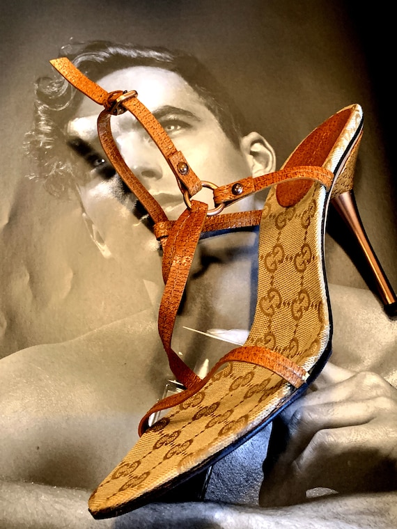 Vintage Gucci Guccissima GG Monogram Sandals Tom … - image 3