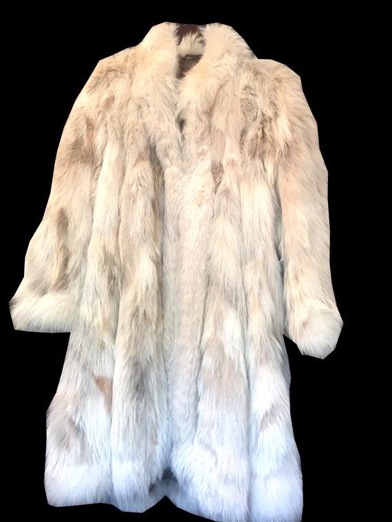 Vintage Liska Vienna fur coat white fur
