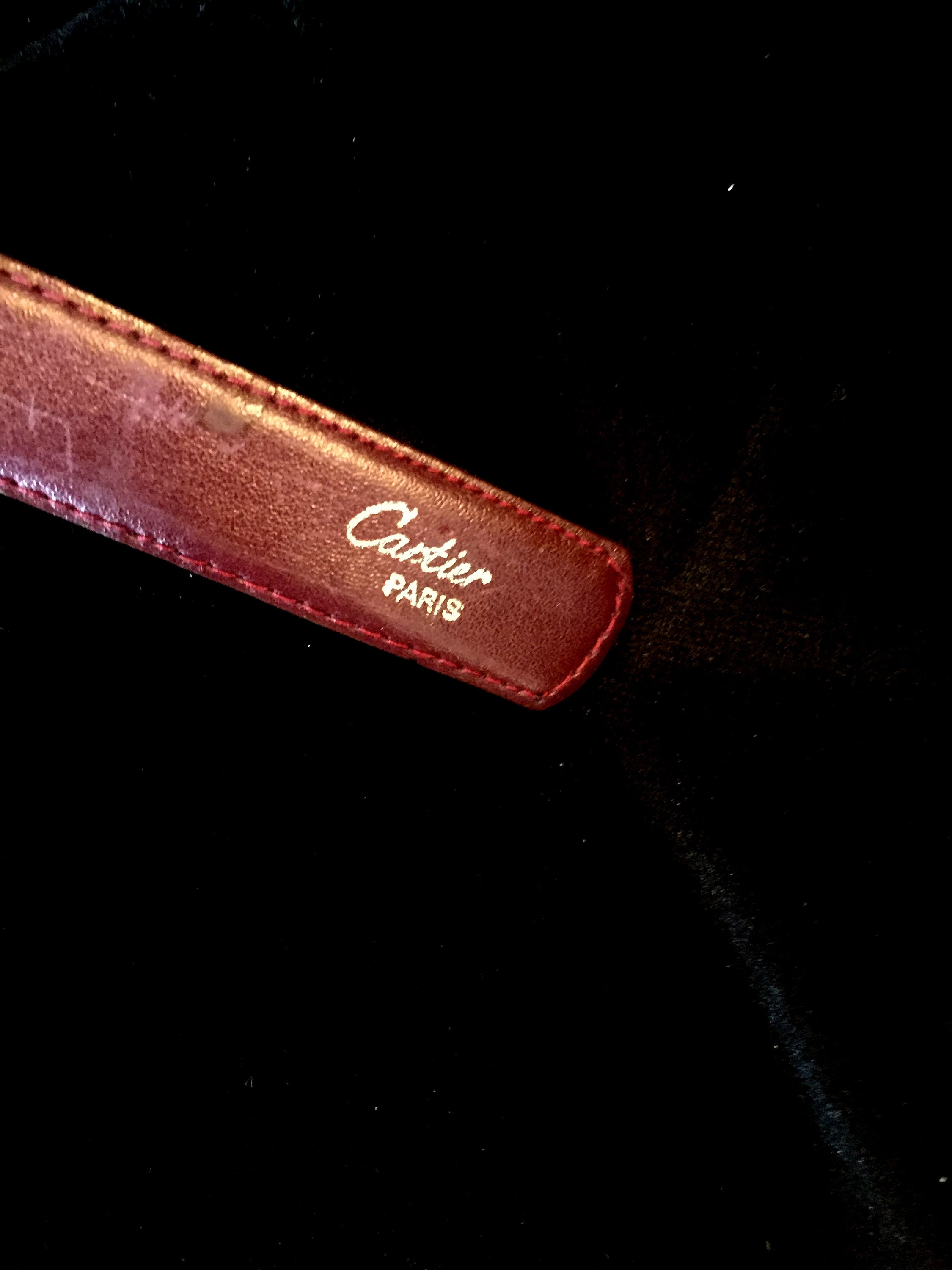 Vintage red Cartier belt Vintage Cartier belt main image 4