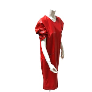 Stunning Vintage 80s leatherdress by Jacques Molko Paris
