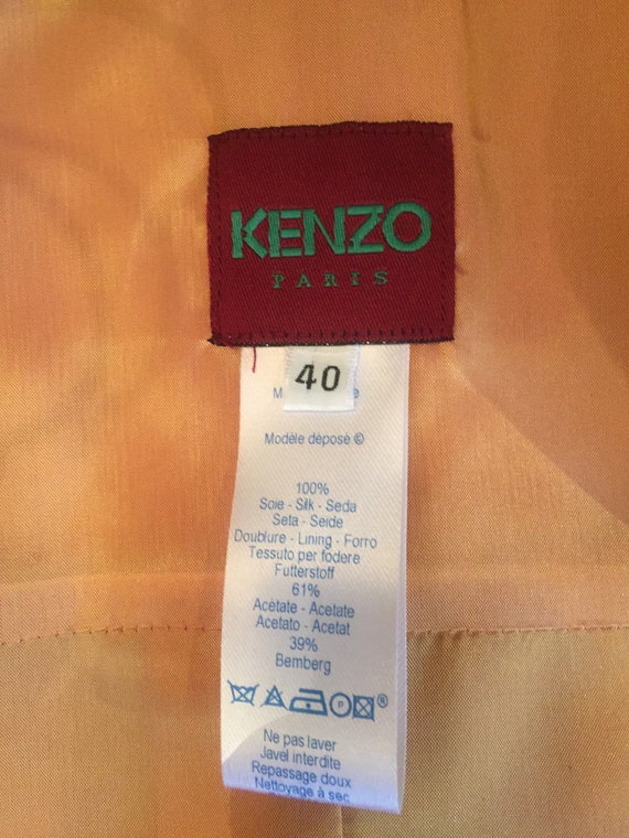 Vintage 90s Kenzo silk suit silk ensemble trend s… - image 9