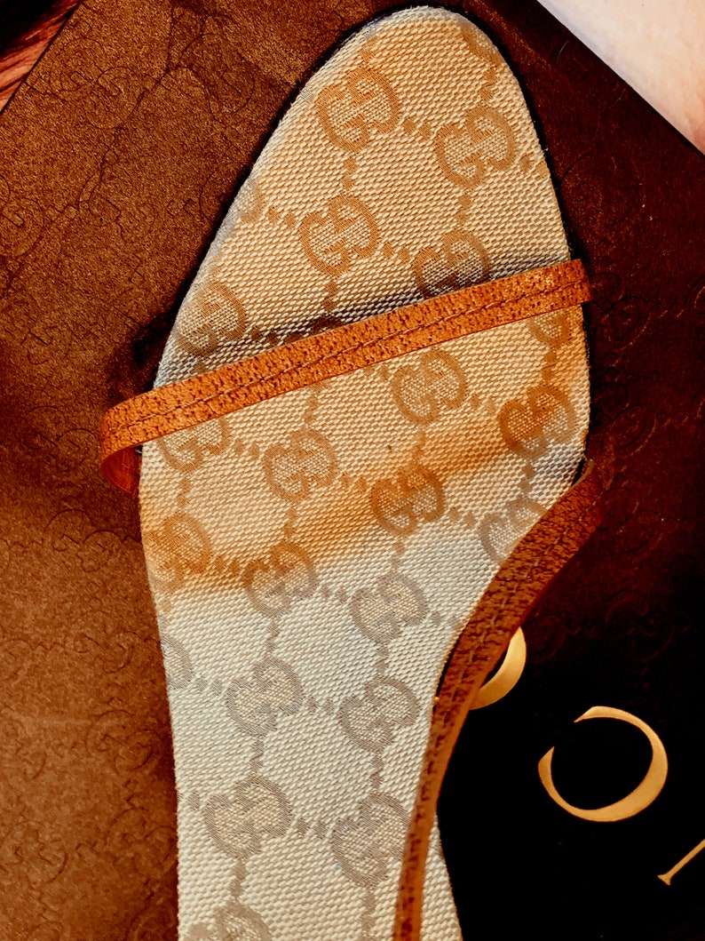 gucci monogram sandals