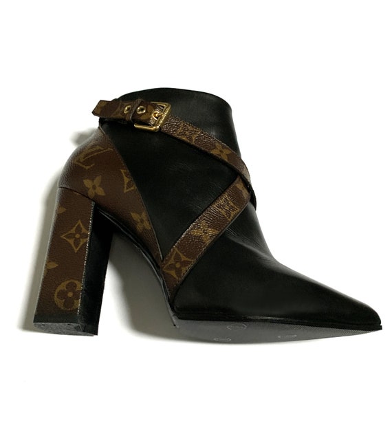 Louis Vuitton LV Monogram Statement Enkellaarsjes - Etsy Nederland