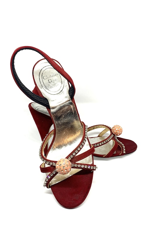 Vintage 60s Princess Slingback Heels by Chrisitian Dior