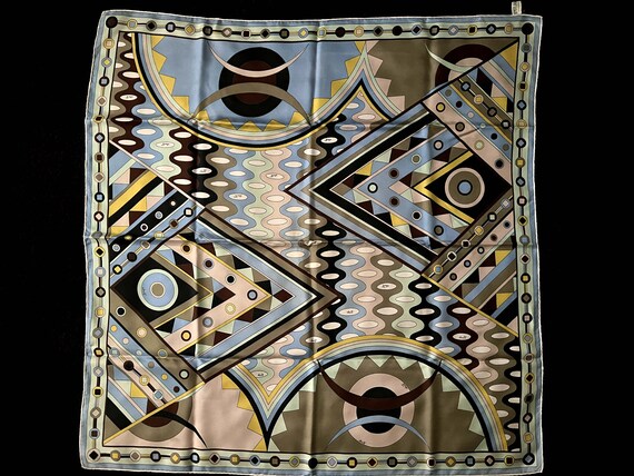 Emilio Pucci vintage silk scarf abstract decor - image 2
