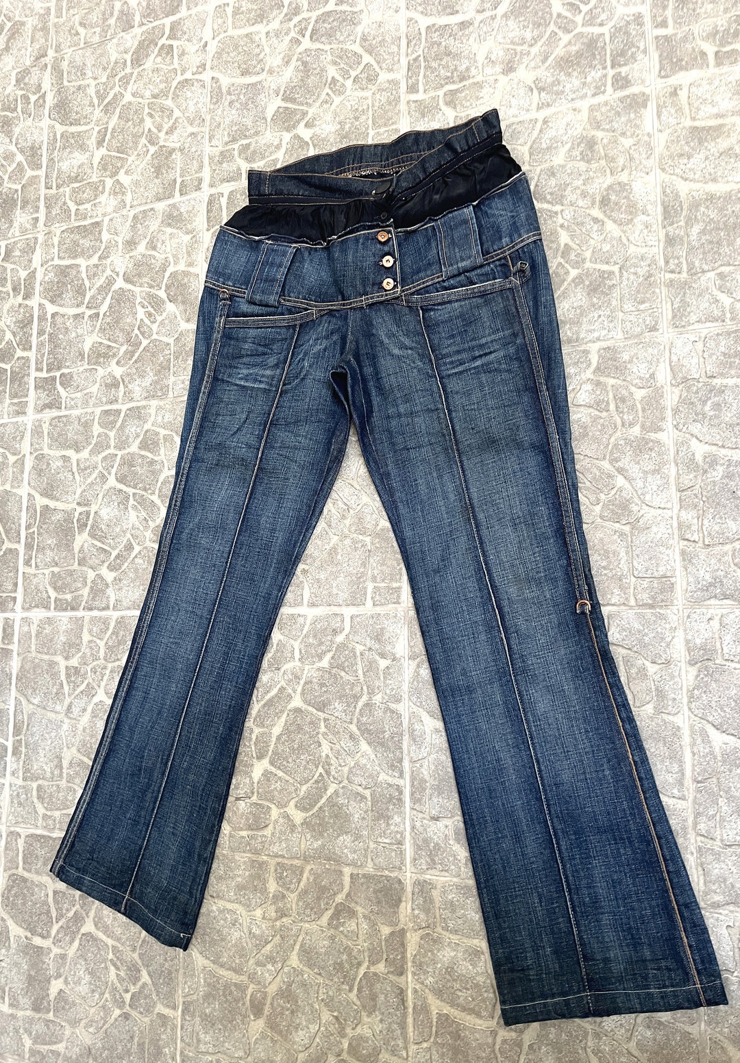 Pantalon Droit Femme Marithé + François Girbaud Taille 34 - Coton/Elasthanne - Occasion Très Bon État