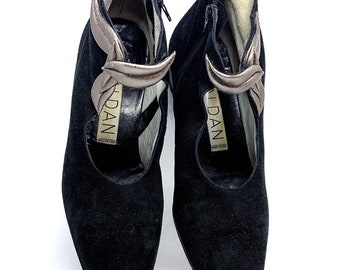 Vintage 90s Baldan Italy Black Booties