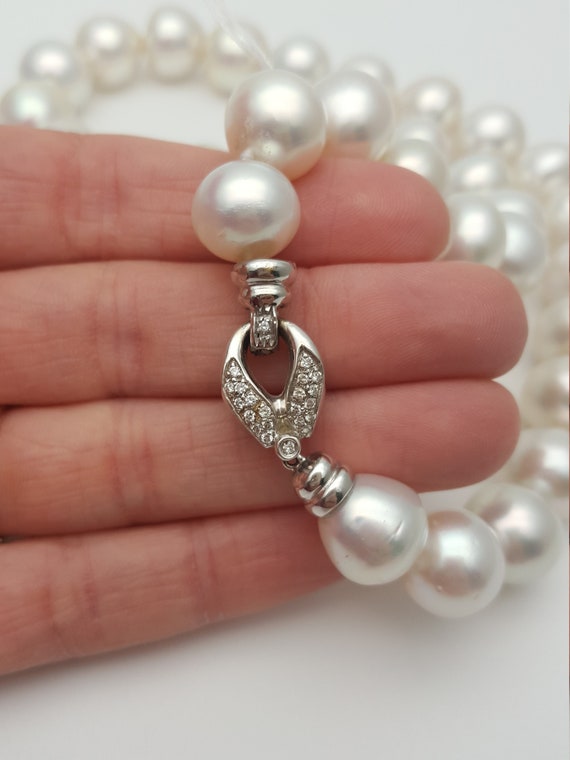 Beautiful South Sea pearl necklace - high quality… - image 4