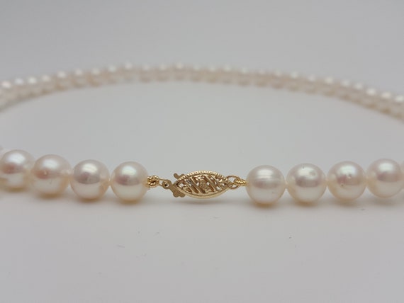 8-8.5mm Pearl Necklace High Quality Round White Fresh Water