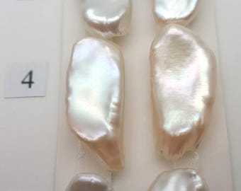 White Baroque Freshwater Pearls: DIY Jewelry Making (Pair)